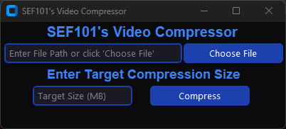 SEF101's Video Compressor